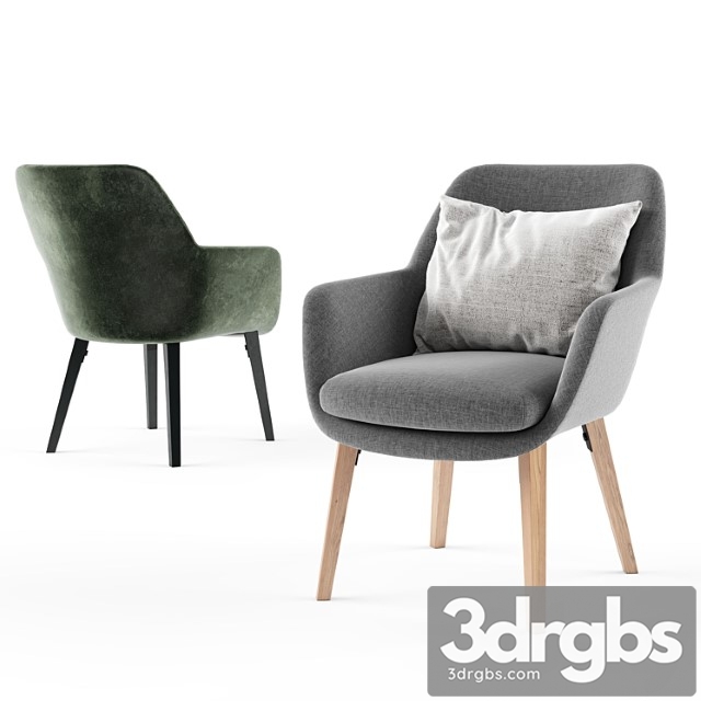 UDSBJERG Armchair 3dsmax Download - thumbnail 1