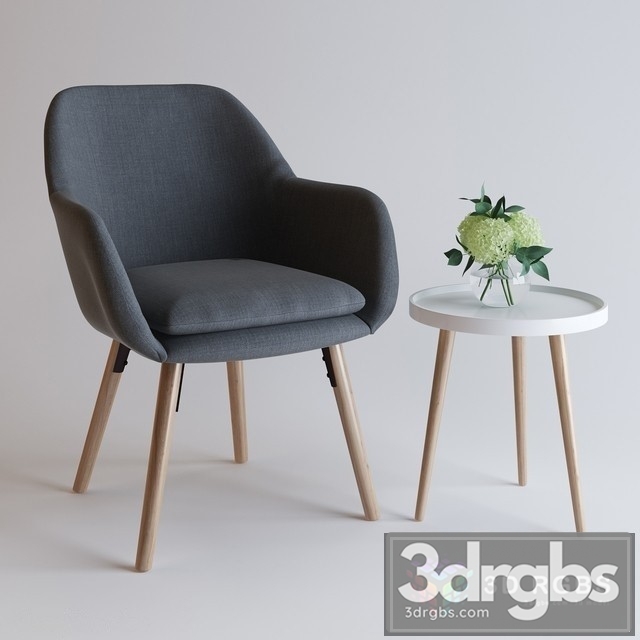 Udsbjerg Chair Set 3dsmax Download - thumbnail 1