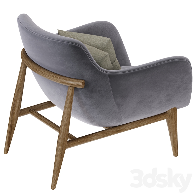 Ulivi jade armchair 3DS Max - thumbnail 2