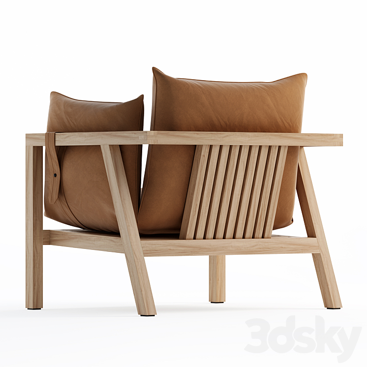 Umomoku Armchair Outdoor 3DS Max - thumbnail 2