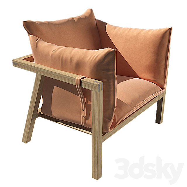 Umomoku armchair OUTDOOR Prostoria 3ds Max - thumbnail 1