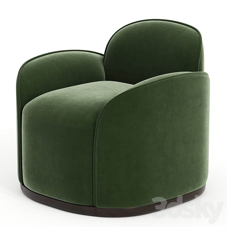 Unio Armchair 3DS Max Model - thumbnail 1