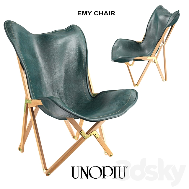 Unopiu_Emy_Chair 3ds Max - thumbnail 1