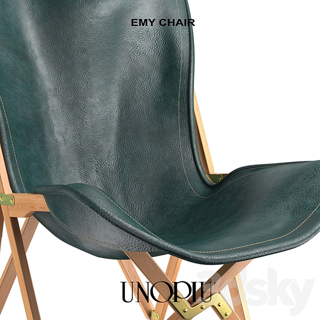 Unopiu_Emy_Chair 3ds Max - thumbnail 2