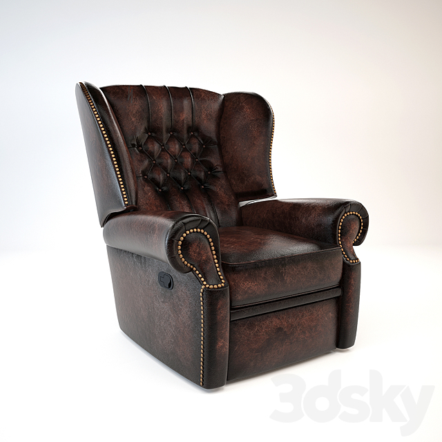 Upholstered Recliner 3DSMax File - thumbnail 1