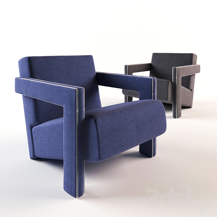 Utrecht Armchair 3DS Max - thumbnail 1