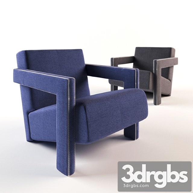 Utrecht armchair 3dsmax Download - thumbnail 1