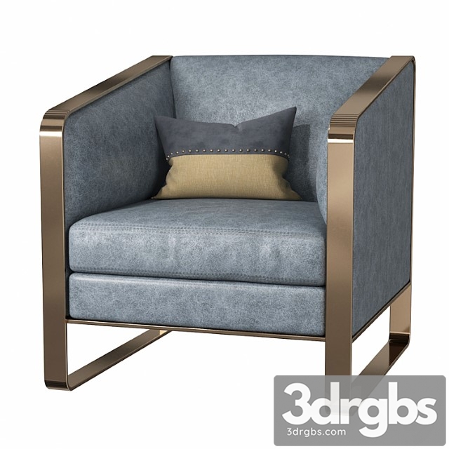 Uttermost yvette accent chair 3dsmax Download - thumbnail 1