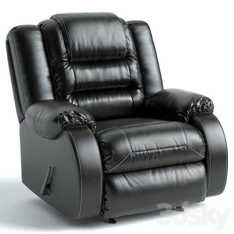 Vacherie Manual Rocker Recliner 3DS Max Model - thumbnail 1