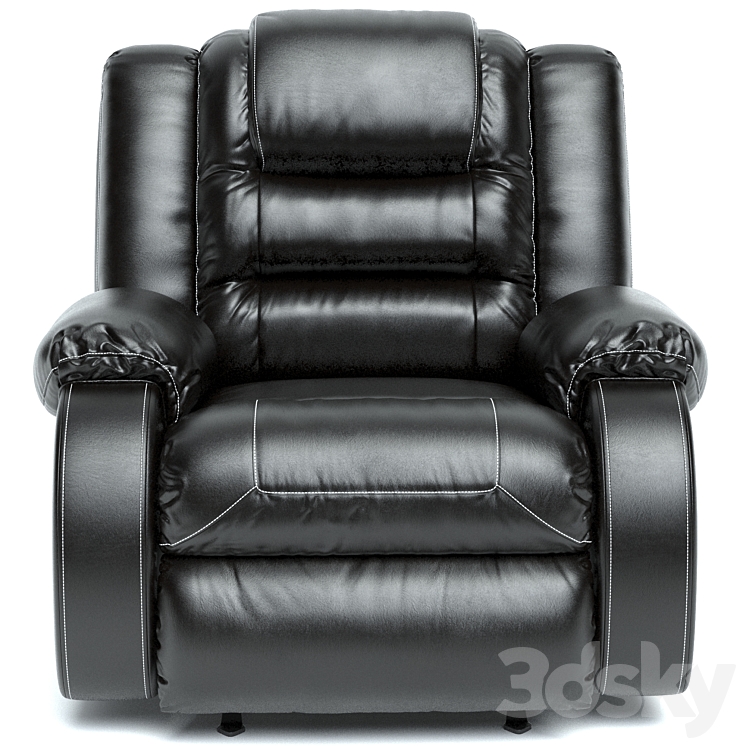 Vacherie Manual Rocker Recliner 3DS Max Model - thumbnail 2