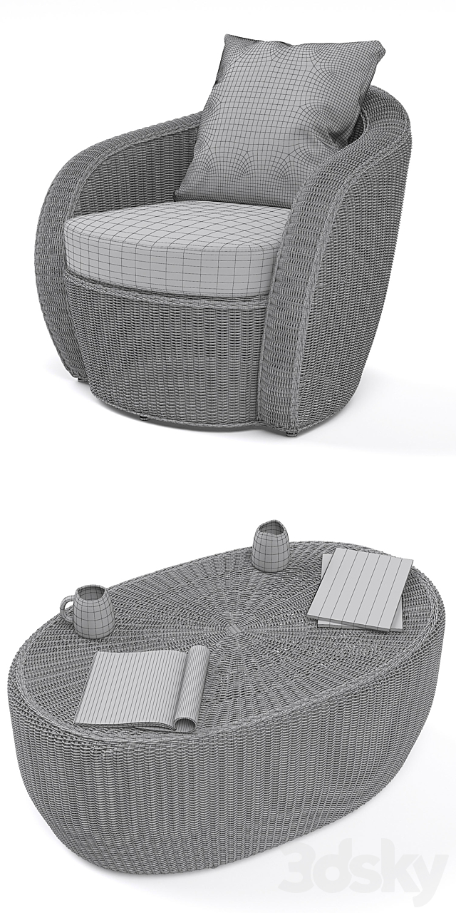 VARASCHIN Bolero Lounge Chair 3DSMax File - thumbnail 3