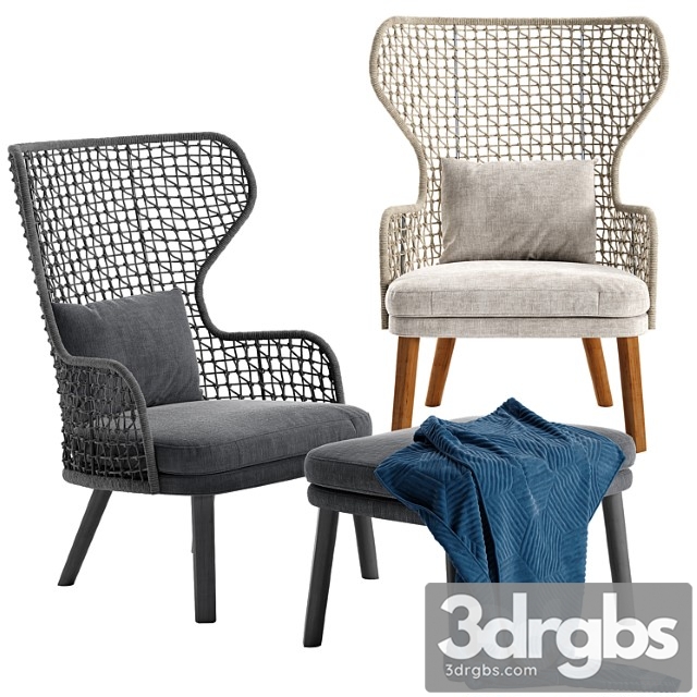 Varaschin Emma Bergere Armchair 3dsmax Download - thumbnail 1