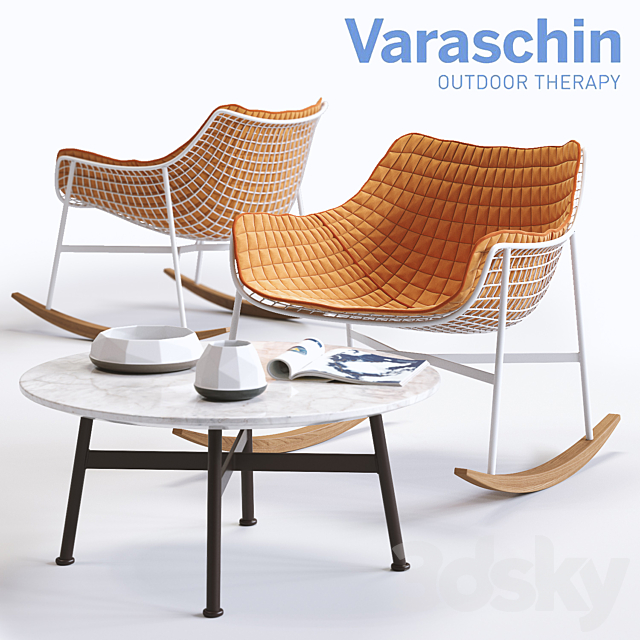 Varaschin SUMMERSET Rocking Armchair 3DSMax File - thumbnail 1