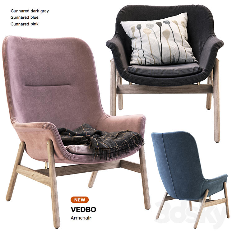 VEDBO IKEA \/ IKEA VEDBOO 3DS Max - thumbnail 1