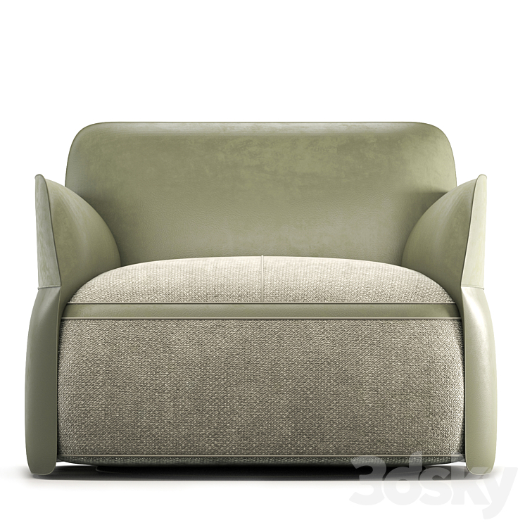 Vela Armchair 3DS Max Model - thumbnail 2