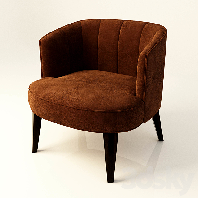 velvet chair 3DSMax File - thumbnail 1