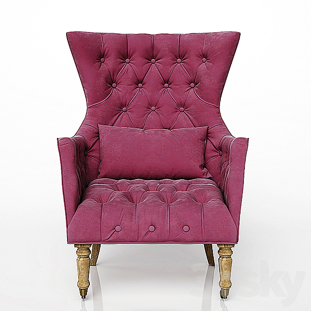 Velvet Julienne Chair 3DSMax File - thumbnail 2