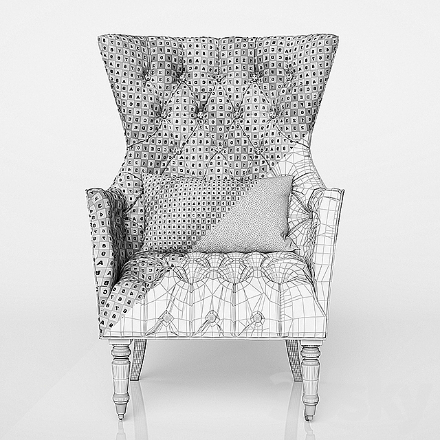 Velvet Julienne Chair 3DSMax File - thumbnail 3