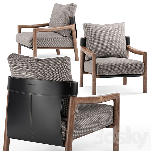 Vera armchair – Porada 3DSMax File - thumbnail 1