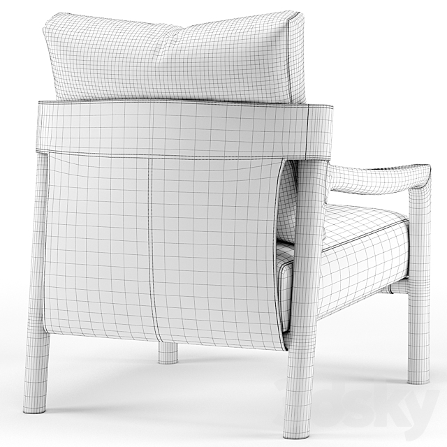 Vera armchair – Porada 3DSMax File - thumbnail 3