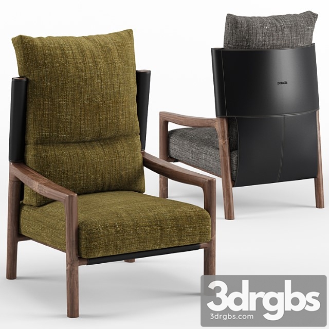 Vera bergere armchair – porada 3dsmax Download - thumbnail 1