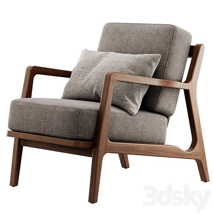 Verity Lounge Chair by Poly and Bark 3DS Max Model - thumbnail 2