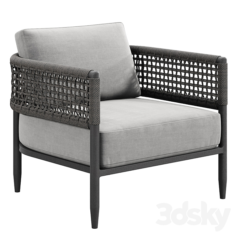 Verona Lounge Chair 3DS Max Model - thumbnail 1