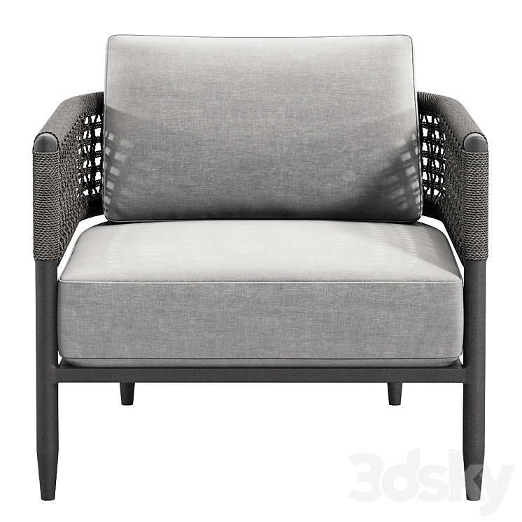 Verona Lounge Chair 3DS Max Model - thumbnail 2