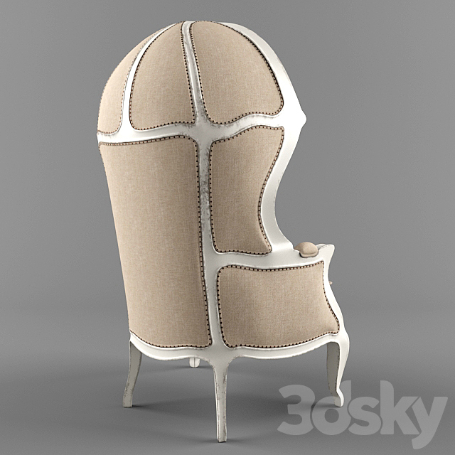 Versailles Armchair from Restoration Hardware 3ds Max - thumbnail 2