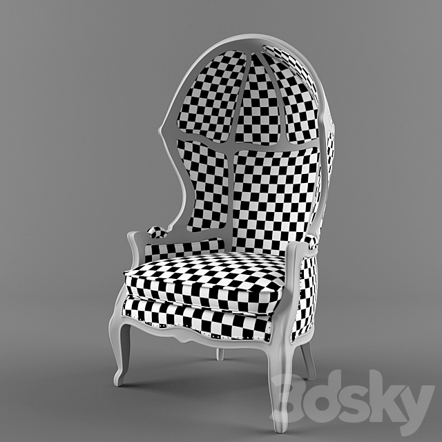 Versailles Armchair from Restoration Hardware 3ds Max - thumbnail 3