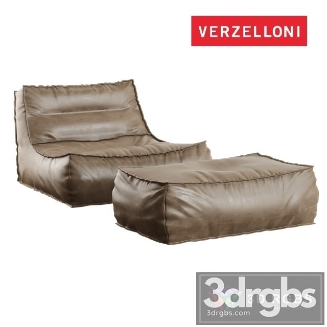 Verzelloni Zoe Large Armchair 3dsmax Download - thumbnail 1