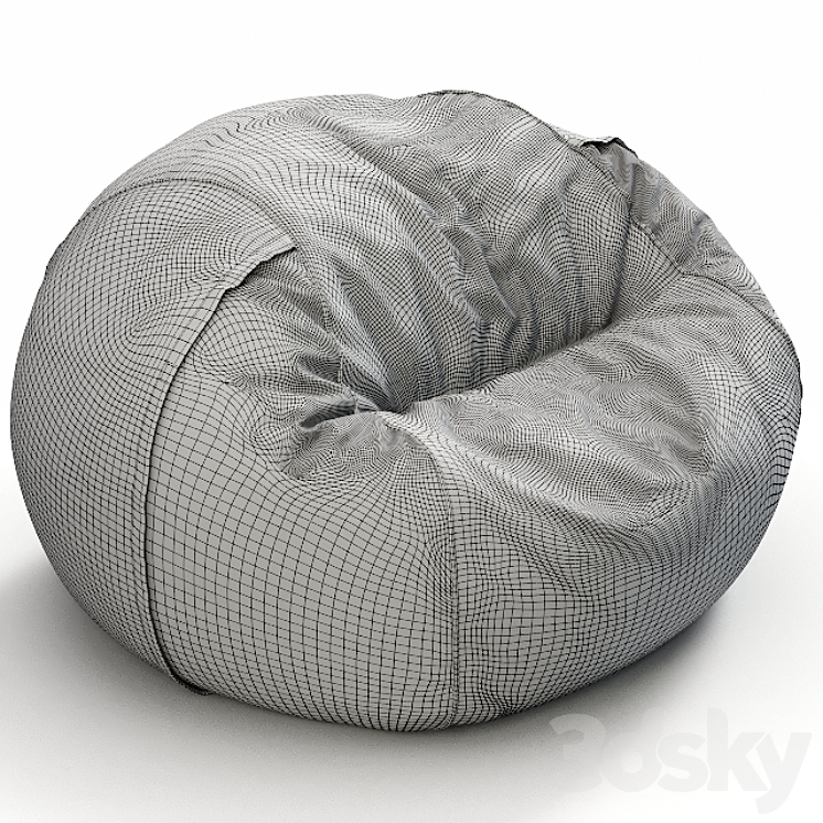 Vetsak VELVET BEANBAG 3DS Max - thumbnail 2