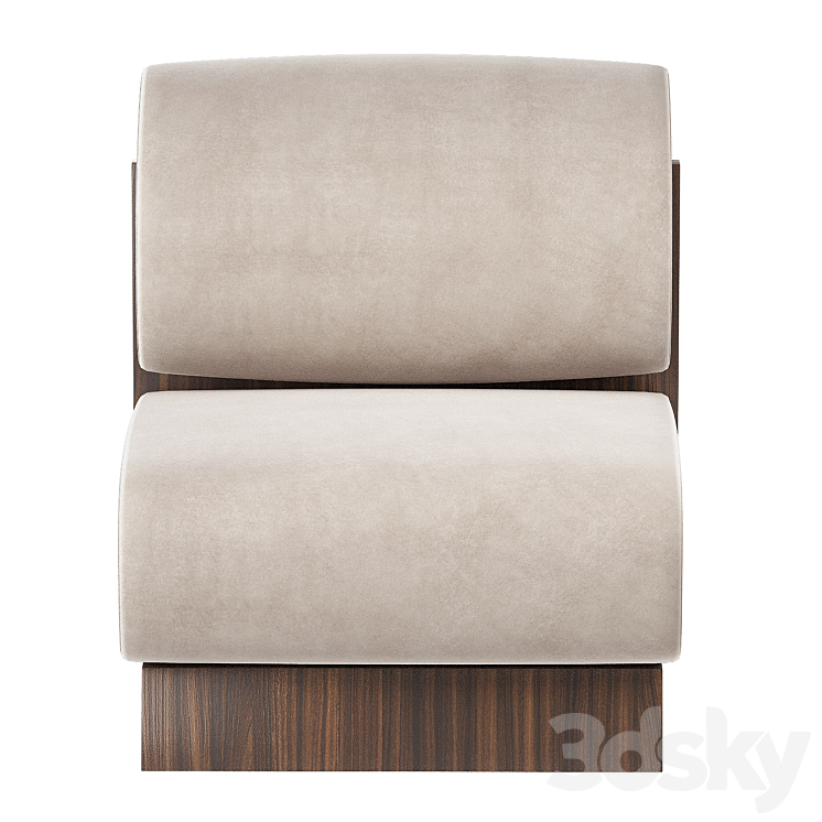 Viana easy chair by Wonatti 3DS Max Model - thumbnail 2