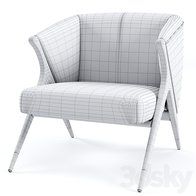 VICAL BRILON ARMCHAIR REF.25838 3DSMax File - thumbnail 3