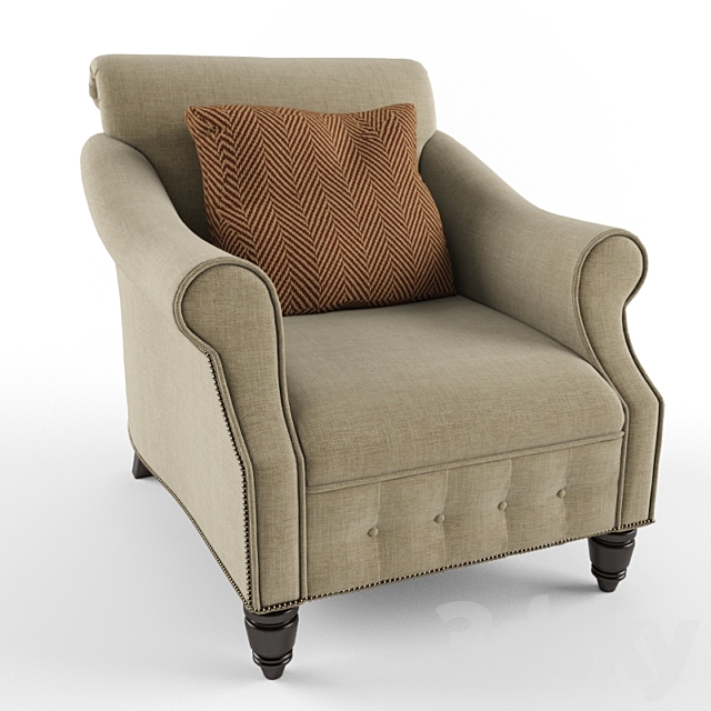 VICTORIA FALLS LOUNGE CHAIR 3DS Max Model - thumbnail 2