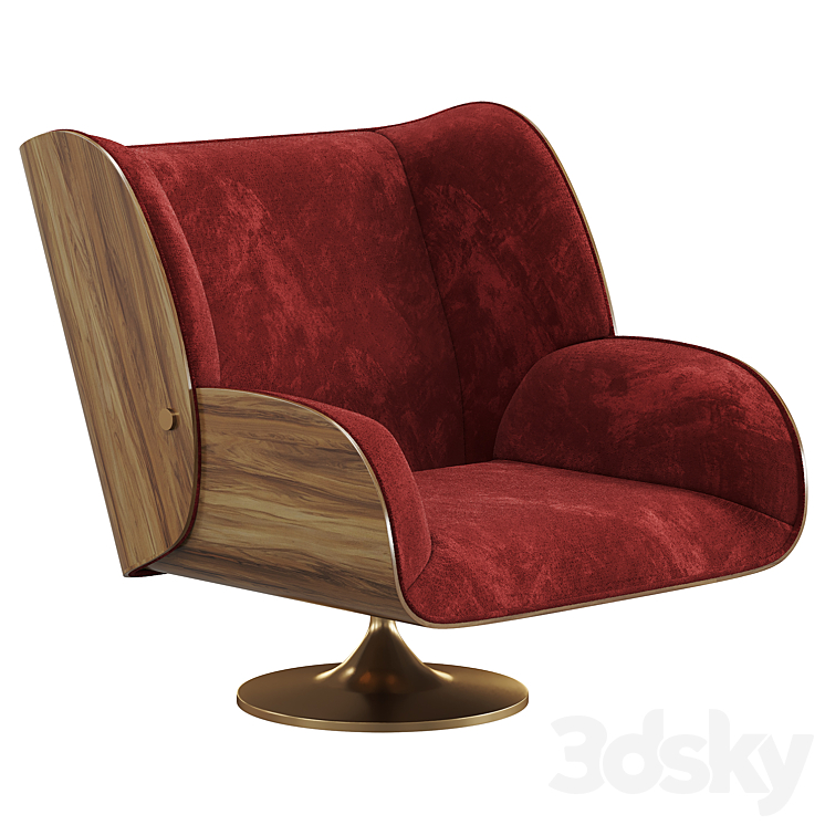 VIRGINIA ARMCHAIR Essential Home 3DS Max - thumbnail 1