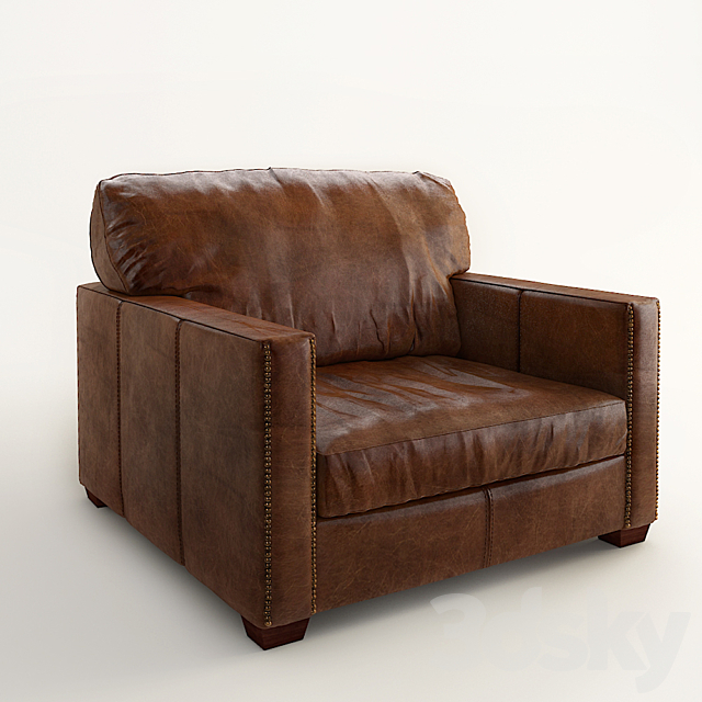 Viscount William Armchair 3DS Max Model - thumbnail 2