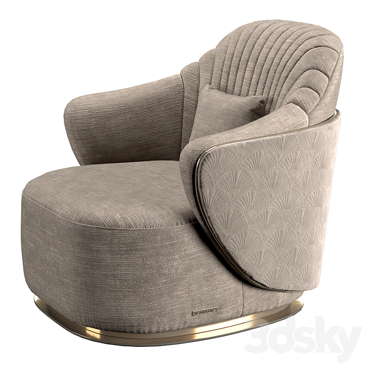 Visionnaire adele armchair 3DS Max - thumbnail 1