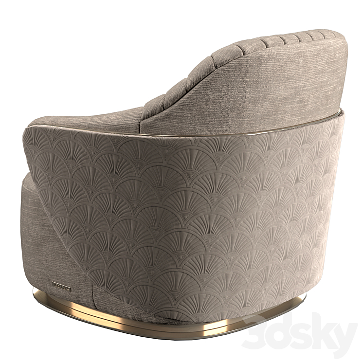 Visionnaire adele armchair 3DS Max - thumbnail 2