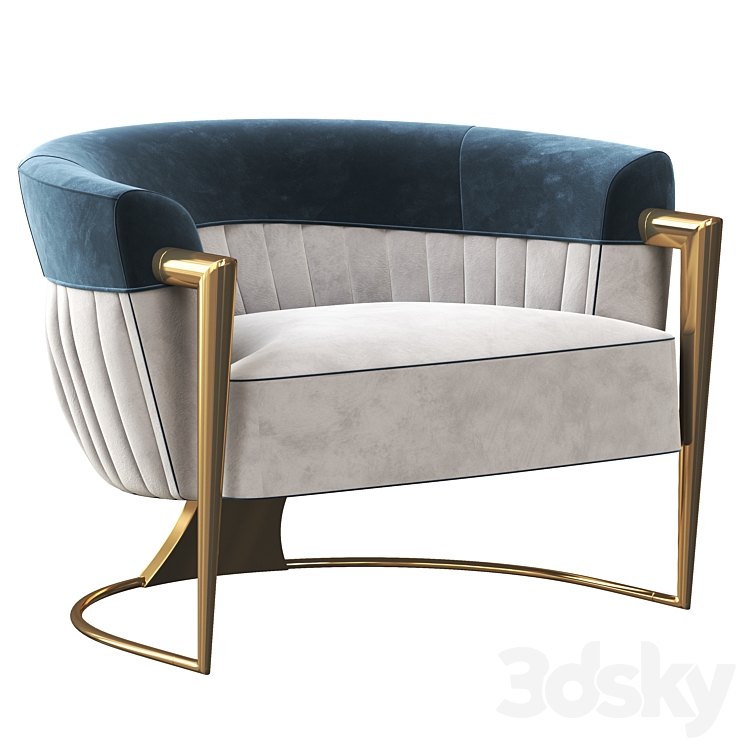 Visionnaire armchair 3DS Max - thumbnail 1