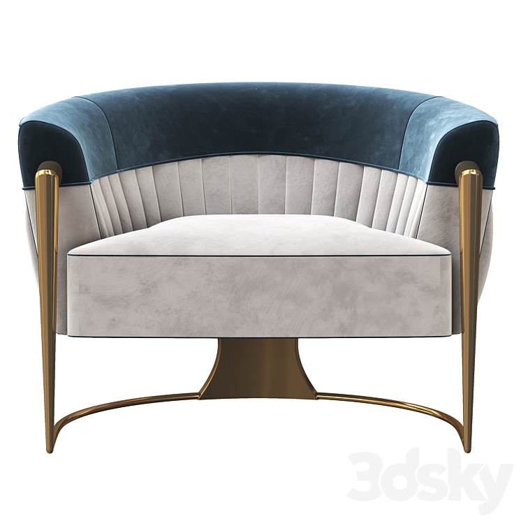 Visionnaire armchair 3DS Max - thumbnail 2