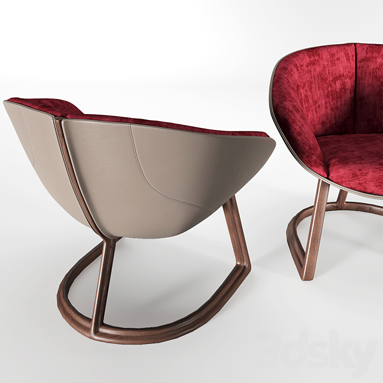 Visionnaire camden armchair 3DS Max - thumbnail 2