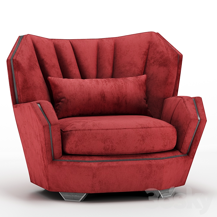 Visionnaire Hemingway Armchair 3DS Max Model - thumbnail 2