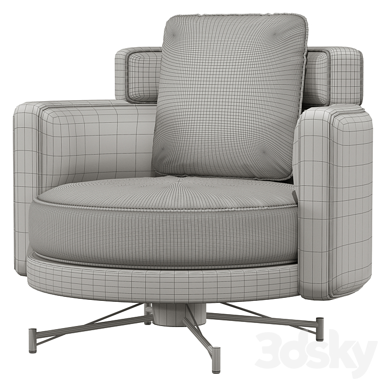 visionnaire khamma armchair 3DS Max Model - thumbnail 2