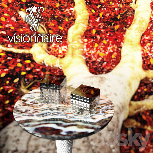 Visionnaire Monroe set 3ds Max - thumbnail 3