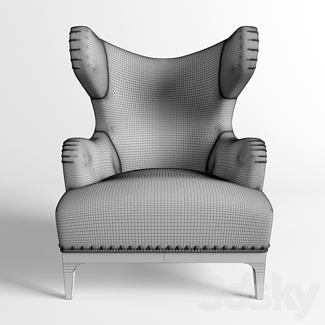 Visionnaire Single Katie armchair 3DS Max Model - thumbnail 3