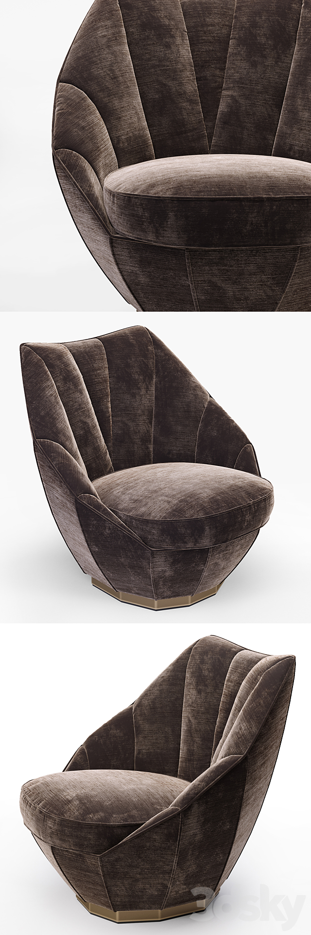 Visionnaire_Sontag_armchair 3DSMax File - thumbnail 2