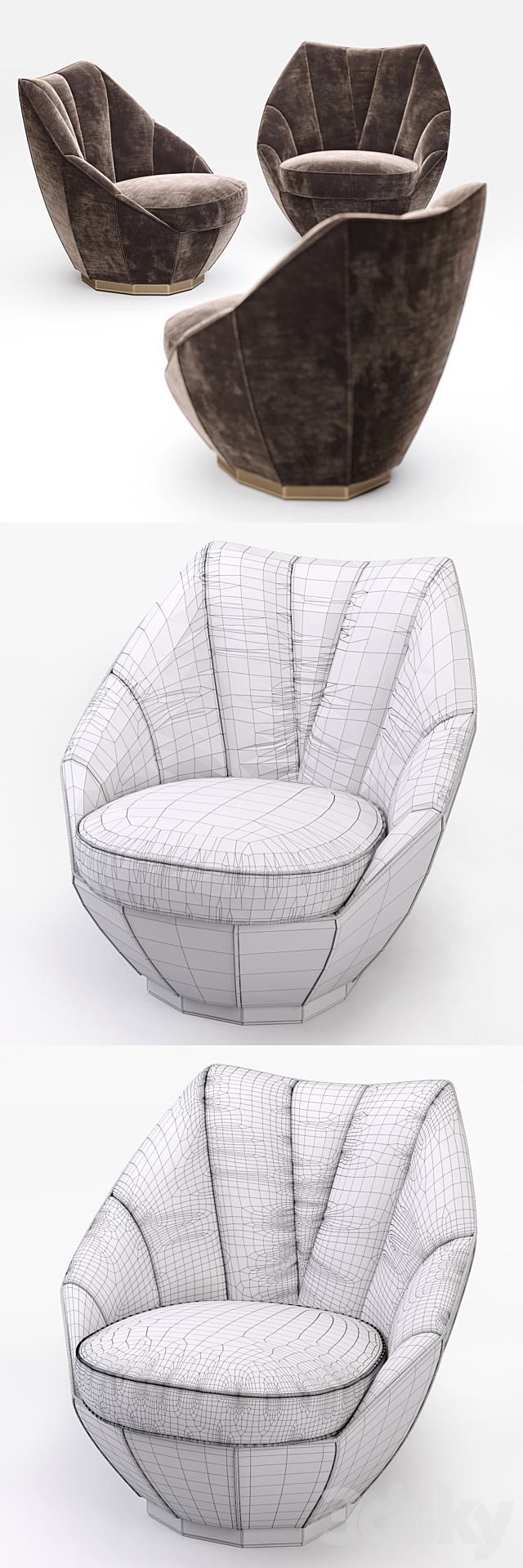 Visionnaire_Sontag_armchair 3DSMax File - thumbnail 3