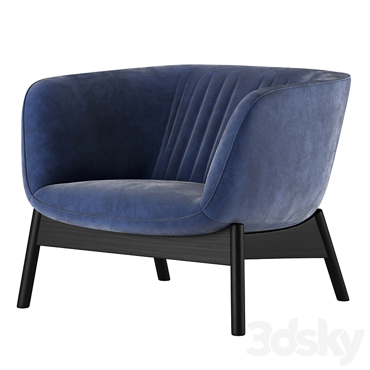 Vista lounge chair 3DS Max - thumbnail 1