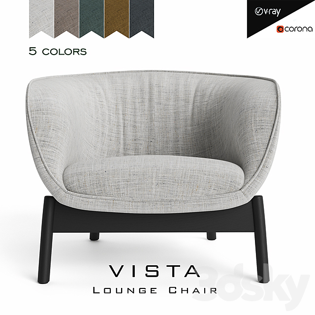 Vista Lounge Chair 3DSMax File - thumbnail 1